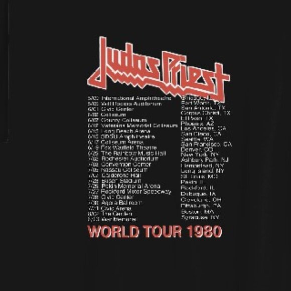 Judas Priest British Steel Anniversary World Tour 1980 Unisex T-Shirt 170 - Picture 3 of 6